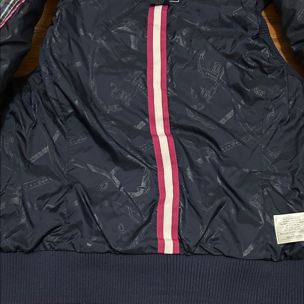 Ariat Vest Women’s L Blue/Pink Plaid Faux Fur Detachable Hood Quilted Western - Picture 11 of 13